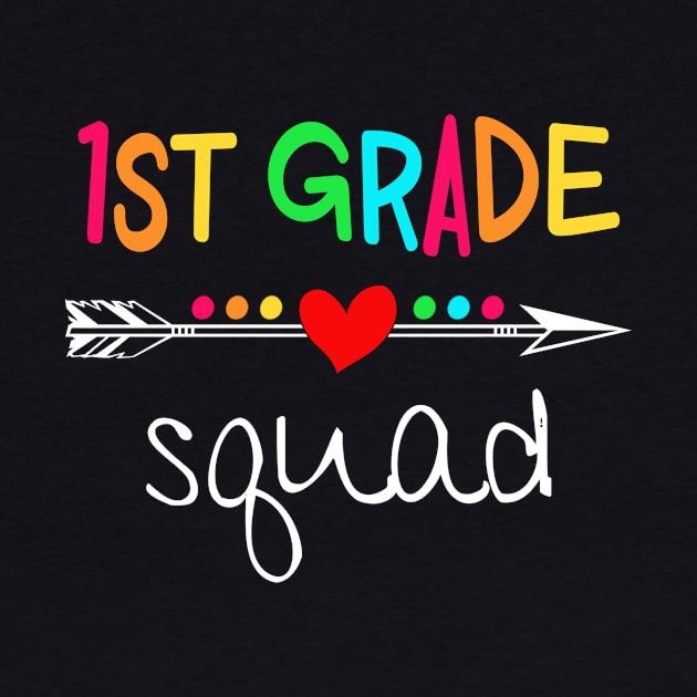 1st Grade Squad First Teacher Student Team Back To School Shirt by Alana Clothing